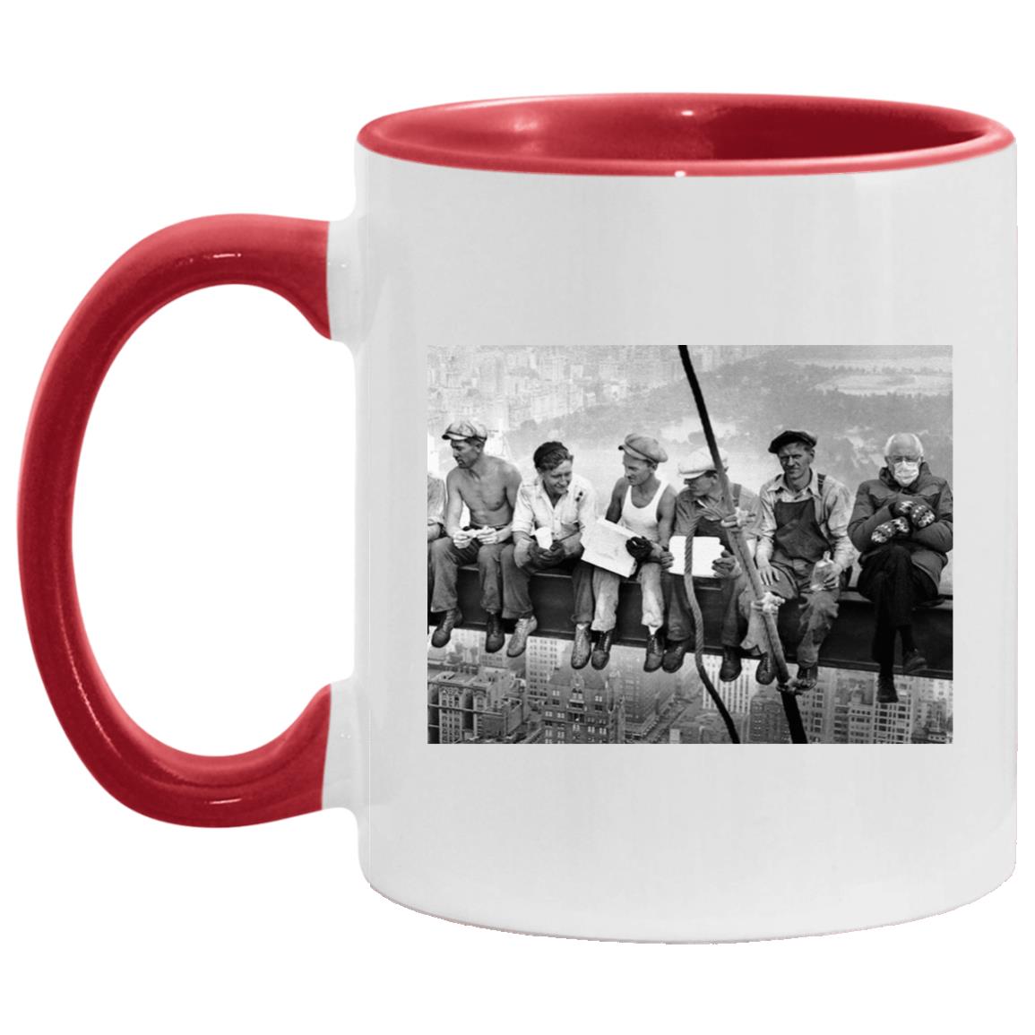 Funny Bernie Sanders Accent Mug, White/Red, 11 oz. Accent Mug Funny Bernie Sanders Accent Mug, White/Red, 11 oz. Accent Mug