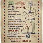 Personalized to the Love of My Life Blanket, White, Cozy Plush Fleece Blanket - 50x60