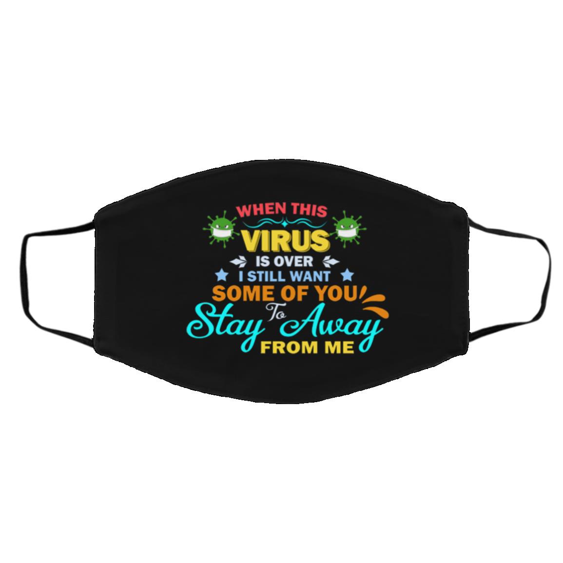 Virus Mask, Black, Cloth Face Cover – Medium/Large Virus Mask, Black, Cloth Face Cover – Medium/Large