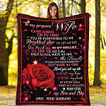 1VT. To My Gorgeous Wife Rose blanket mockup