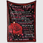 1VT. To My Gorgeous Wife Rose blanket mockup2