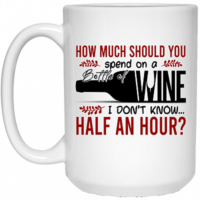 15 oz. White Mug
