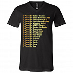 Vote for Biden Harris - Vote for LGBTQ T-Shirt, Black, V-Neck T-Shirt