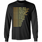 I vote hoodie, Black, Long Sleeve
