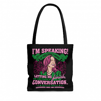 Kamala Harris 2020 Debate - I'm Speaking Feminist   All Over Print Tote Bag – Shoulder Bag