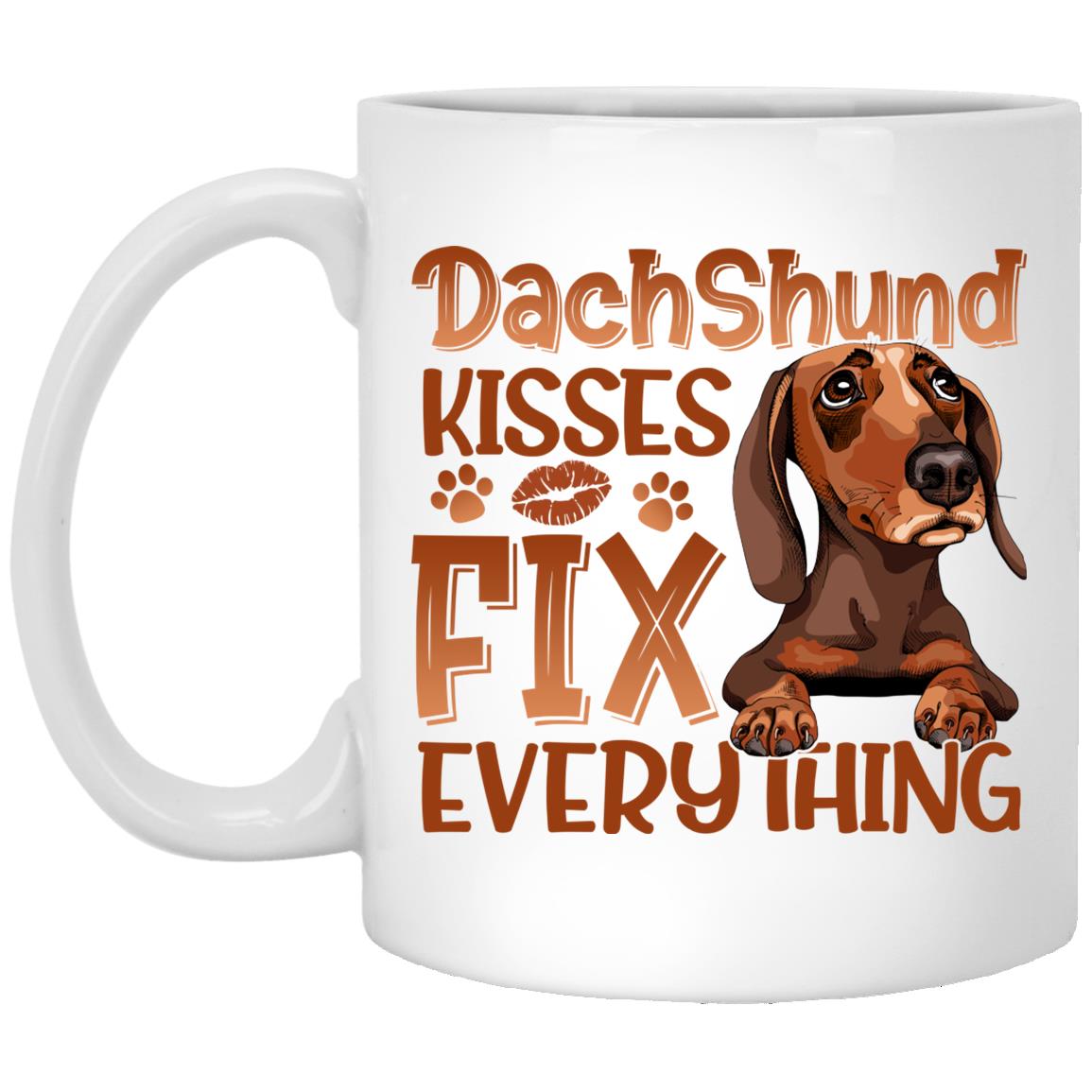 Dachshund Dog  Mug, White, 11 oz. White Mug Dachshund Dog Mug, White, 11 oz. White Mug