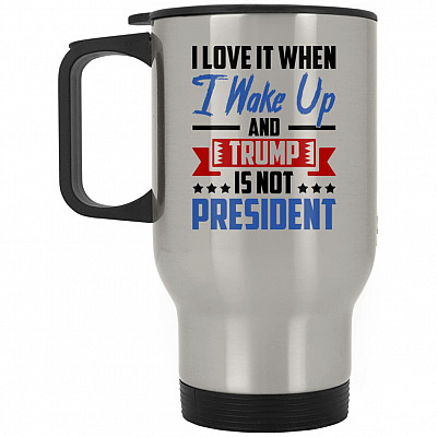 14 oz. Silver Travel Mug