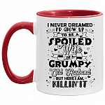 Spoiled Wife, White/Red, 11 oz. Accent Mug