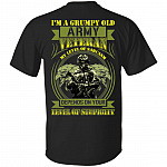 I'm A Grumpy Old Army Veteran, Black, Unisex T-Shirt