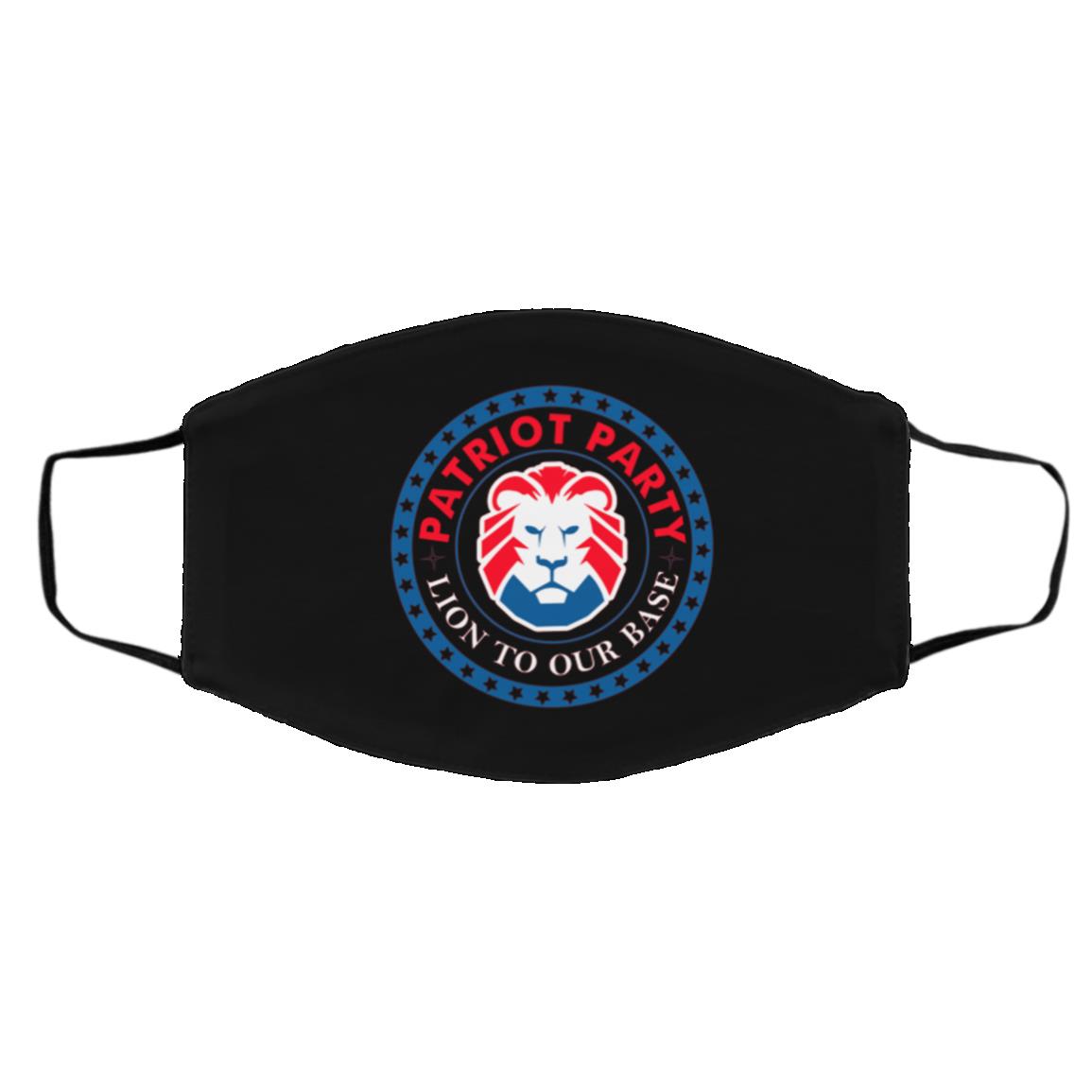 patriot mask, Black, Cloth Face Cover – Medium/Large patriot mask, Black, Cloth Face Cover – Medium/Large