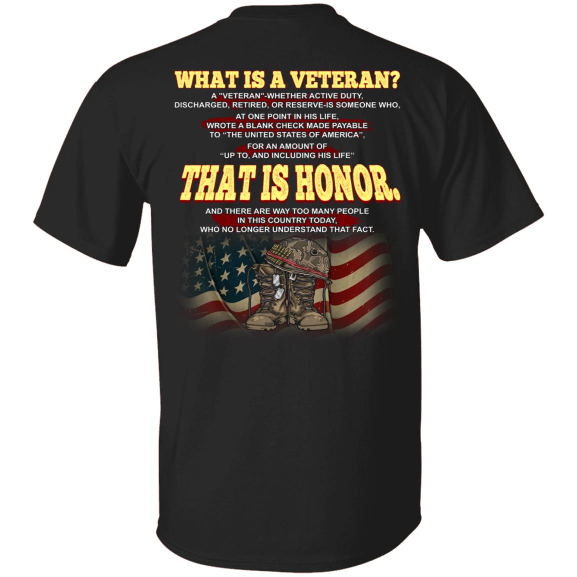 What Is A Veteran, Black, Unisex T-Shirt