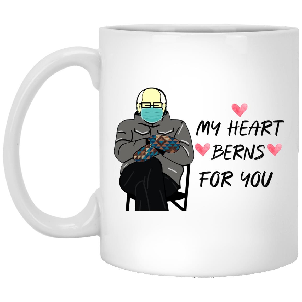 My Heart Berns For You, White, 11 oz. White Mug My Heart Berns For You, White, 11 oz. White Mug