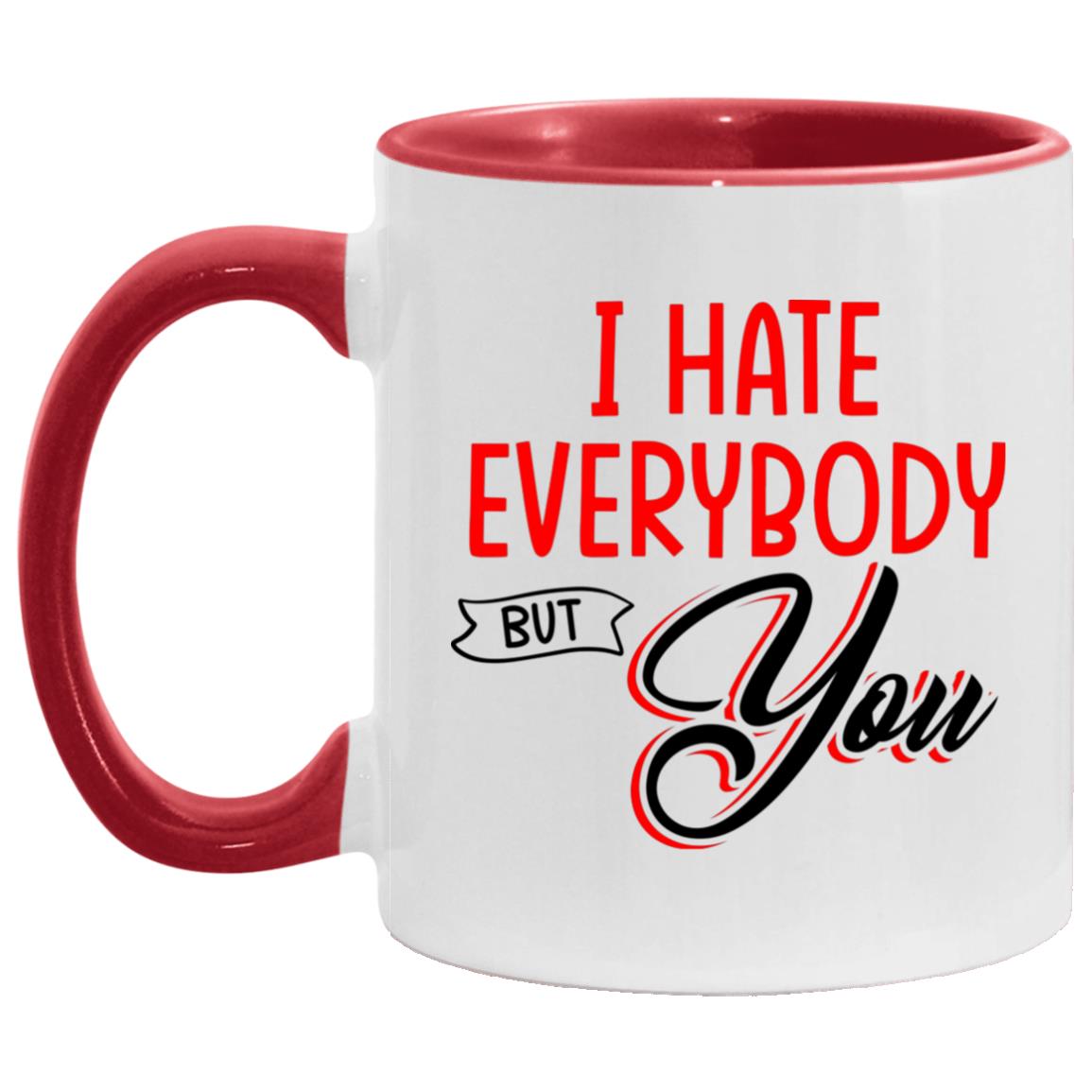 I hate typo accent, White/Red, 11 oz. Accent Mug I hate typo accent, White/Red, 11 oz. Accent Mug