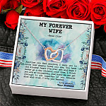 5NH_ My Forever Boy Message Card (1) Interlocking Hearts Necklace 6