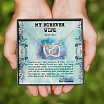 5NH_ My Forever Boy Message Card (1) Interlocking Hearts Necklace