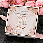 1HP. Friend Until Die (Message Card ) Interlocking Hearts Necklace 4