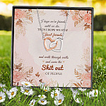 1HP. Friend Until Die (Message Card ) Interlocking Hearts Necklace 7