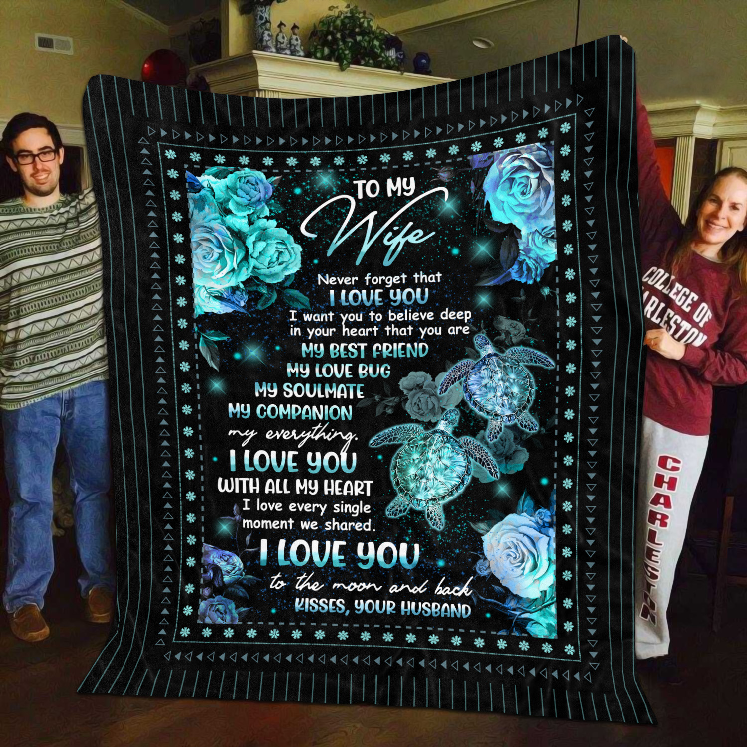 3O_ To My Wife Turtle (8) Blanket Mockup 11
