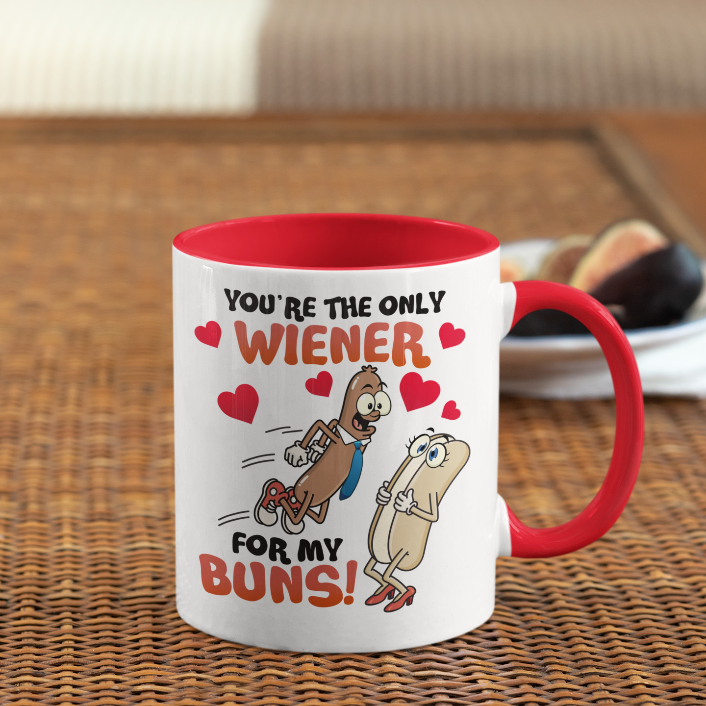5VT. UU TIEN The Only Wiener For My Buns accent mug mockup2