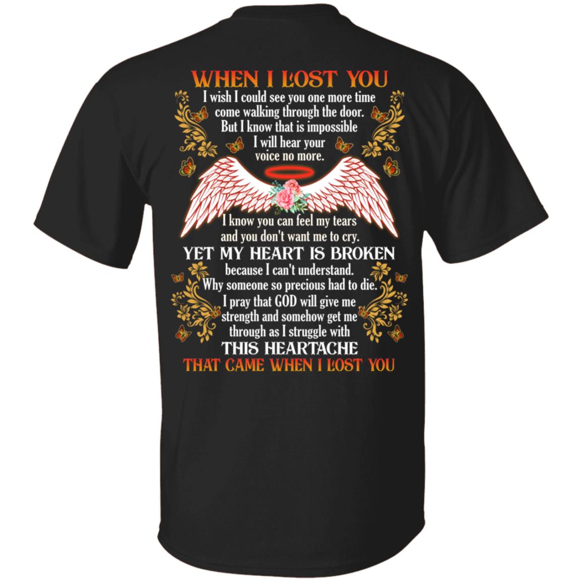 When I Lost You I Wish I Could, Black, Unisex T-Shirt