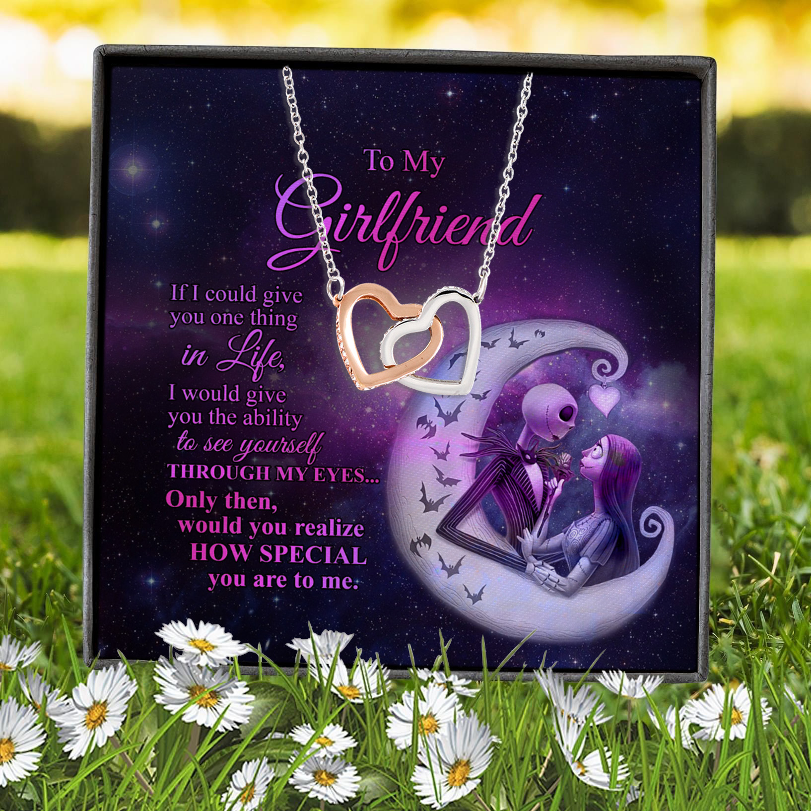 2LV. Give You One Thing (Jack & Sally) (5) Interlocking Hearts Necklace 7