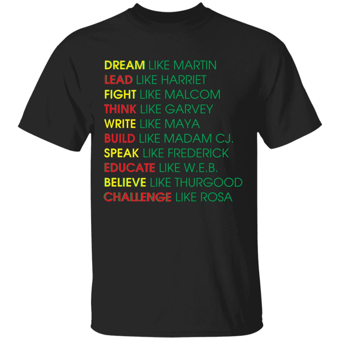 Dream Like Martin T-Shirt, Black, Unisex T-Shirt