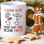 3VT. UU TIEN I Love You Hate Your Farts - mk 2 - SF Wonder Comic #ff0000 (mug)