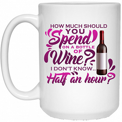 15 oz. White Mug