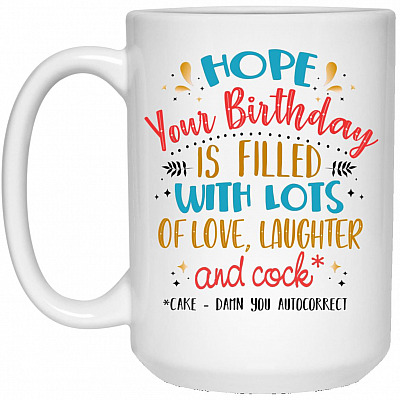 15 oz. White Mug