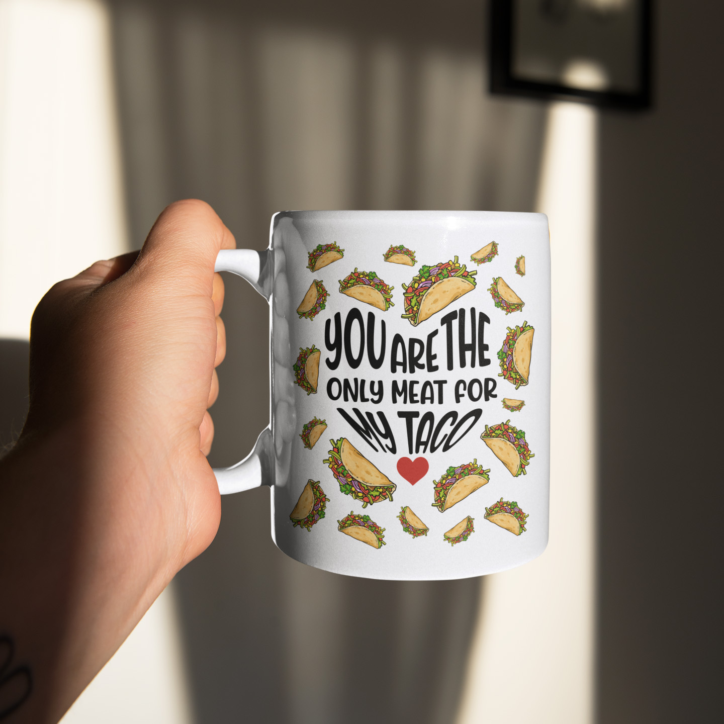 1VT. Only Meat For Taco mug mockup2