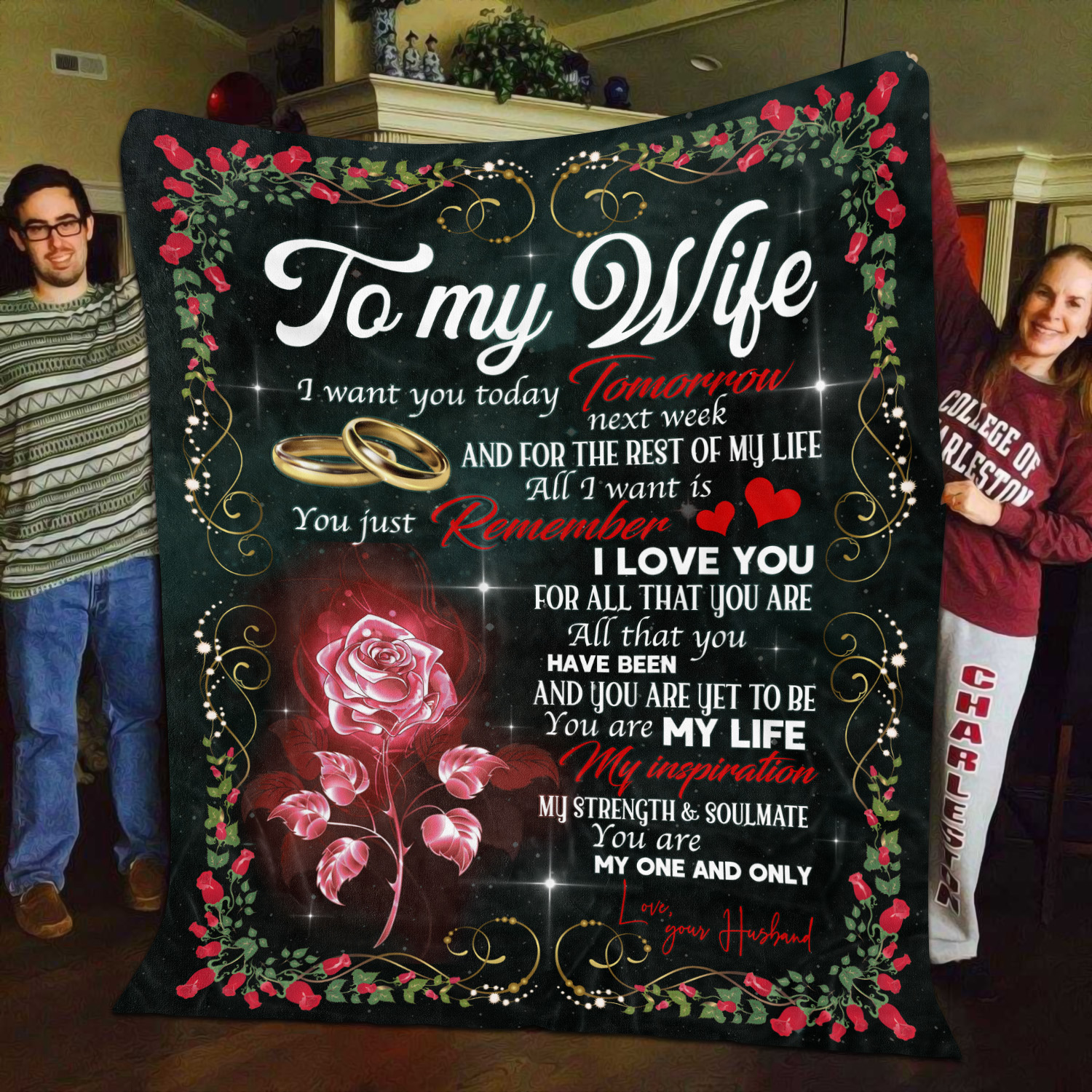 5O_ To My Wife Rose(9) Blanket Mockup 11