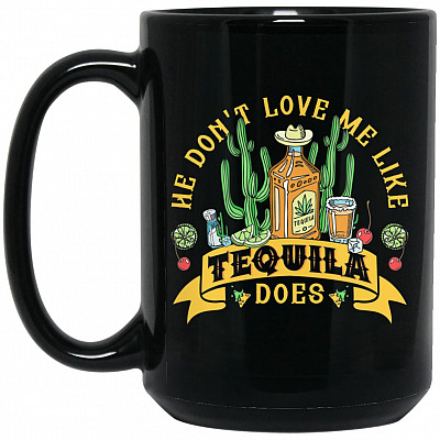 15 oz. Black Mug