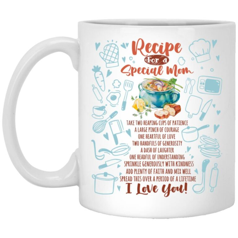 Recipe for a S, White, 11 oz. White Mug