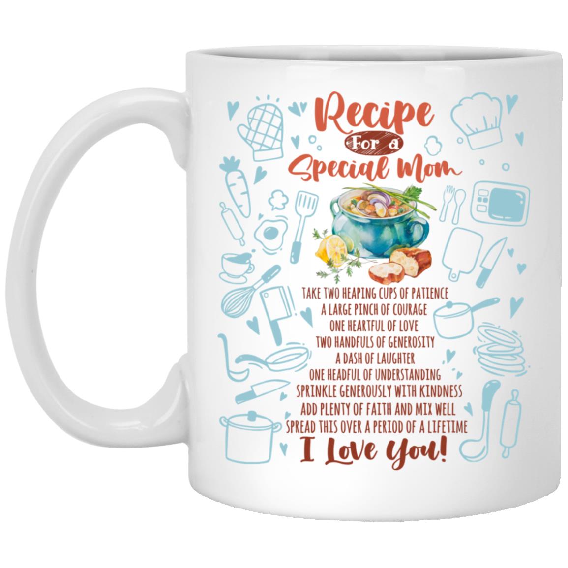 Recipe for a S, White, 11 oz. White Mug Recipe for a S, White, 11 oz. White Mug