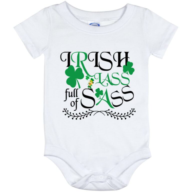 irish sass, White, Baby Onesie - 12 Month