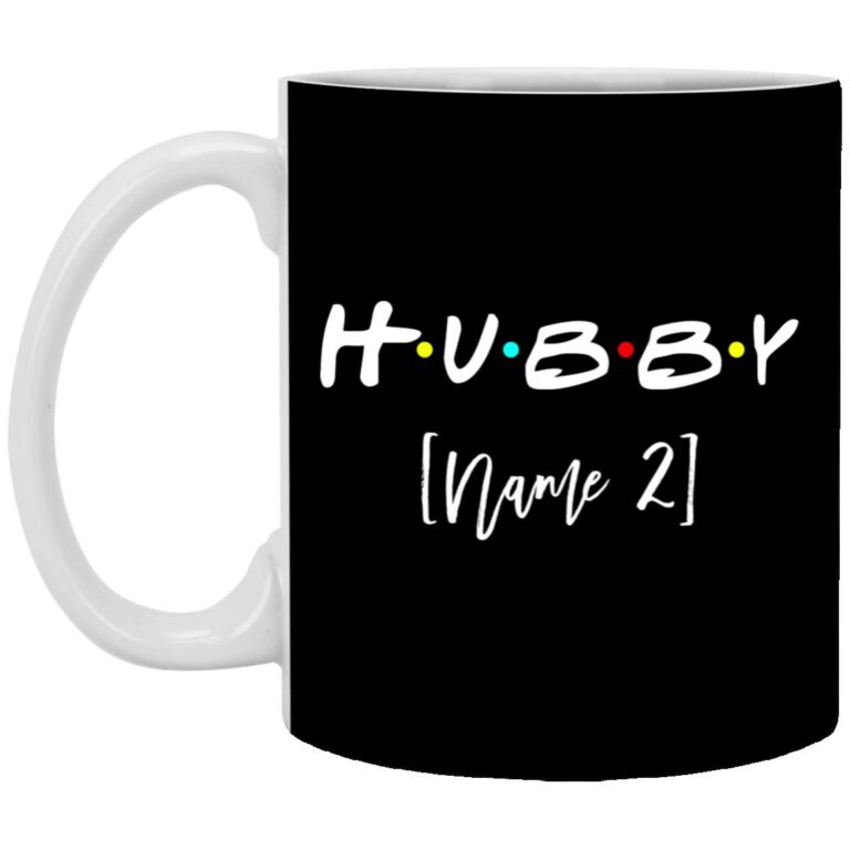 Personalized Hubby Mug, Black, 11 oz. White Mug