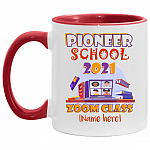 Personalized Pioneer School 2021, White/Red, 11 oz. Accent Mug Personalized Pioneer School 2021, White/Red, 11 oz. Accent Mug