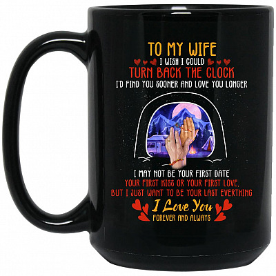 15 oz. Black Mug