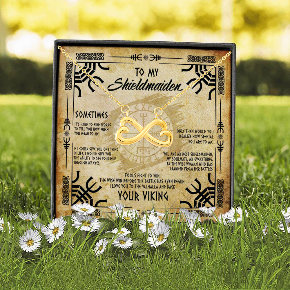 5BN. My Shieldmaiden (7) copy Infinity Heart Necklace (Gold) 2