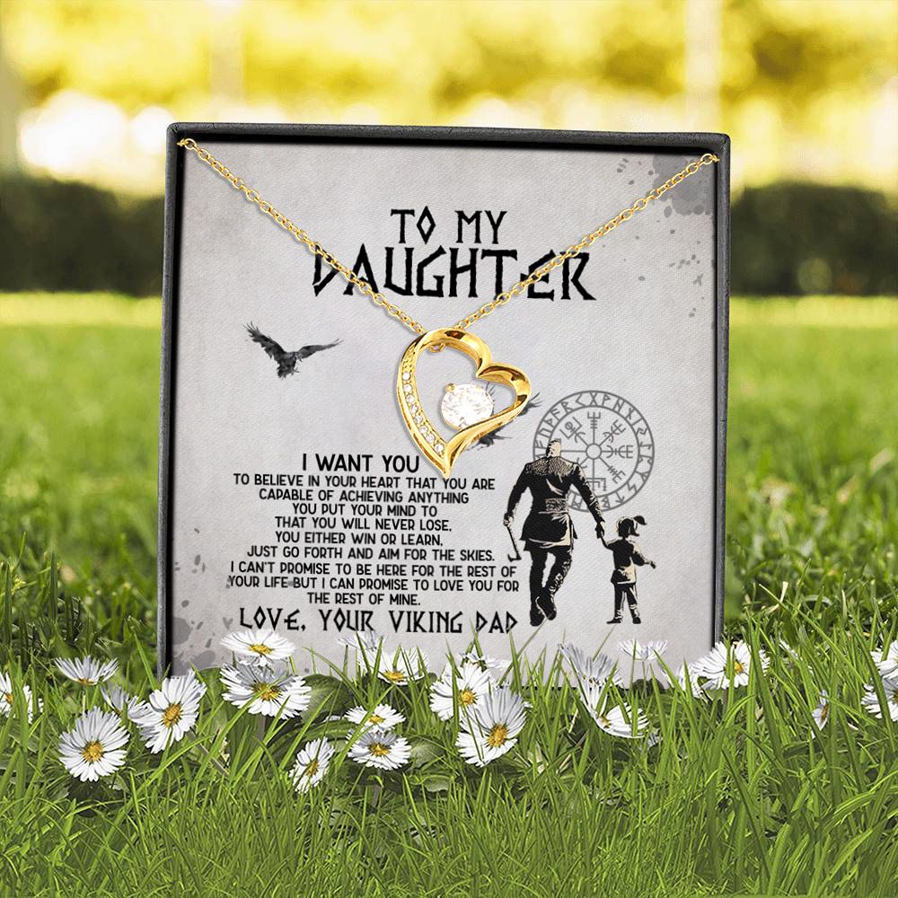 6BN. My Viking Daughter(3) Forever Love Necklace (Gold) 2