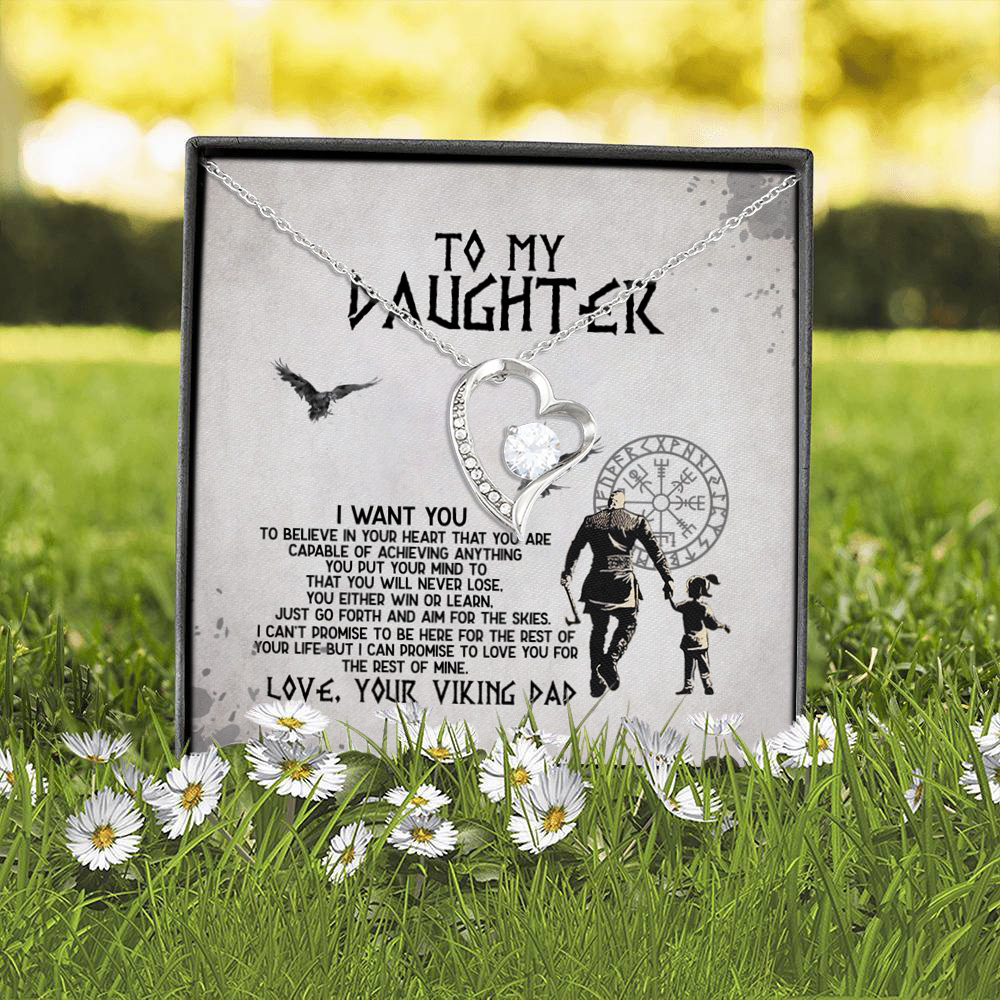 6BN. My Viking Daughter(3) Forever Love Necklace (Silver) 2