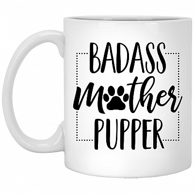 pupper mug, White, 11 oz. White Mug
