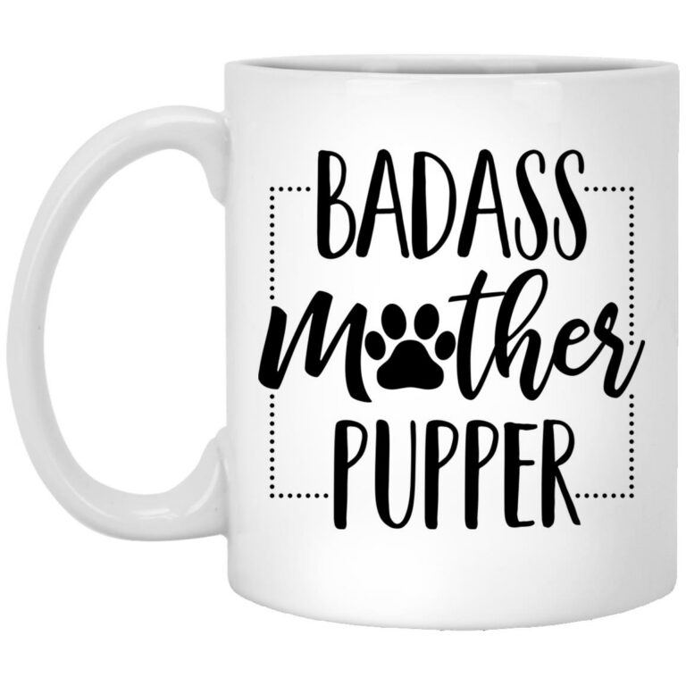pupper mug, White, 11 oz. White Mug