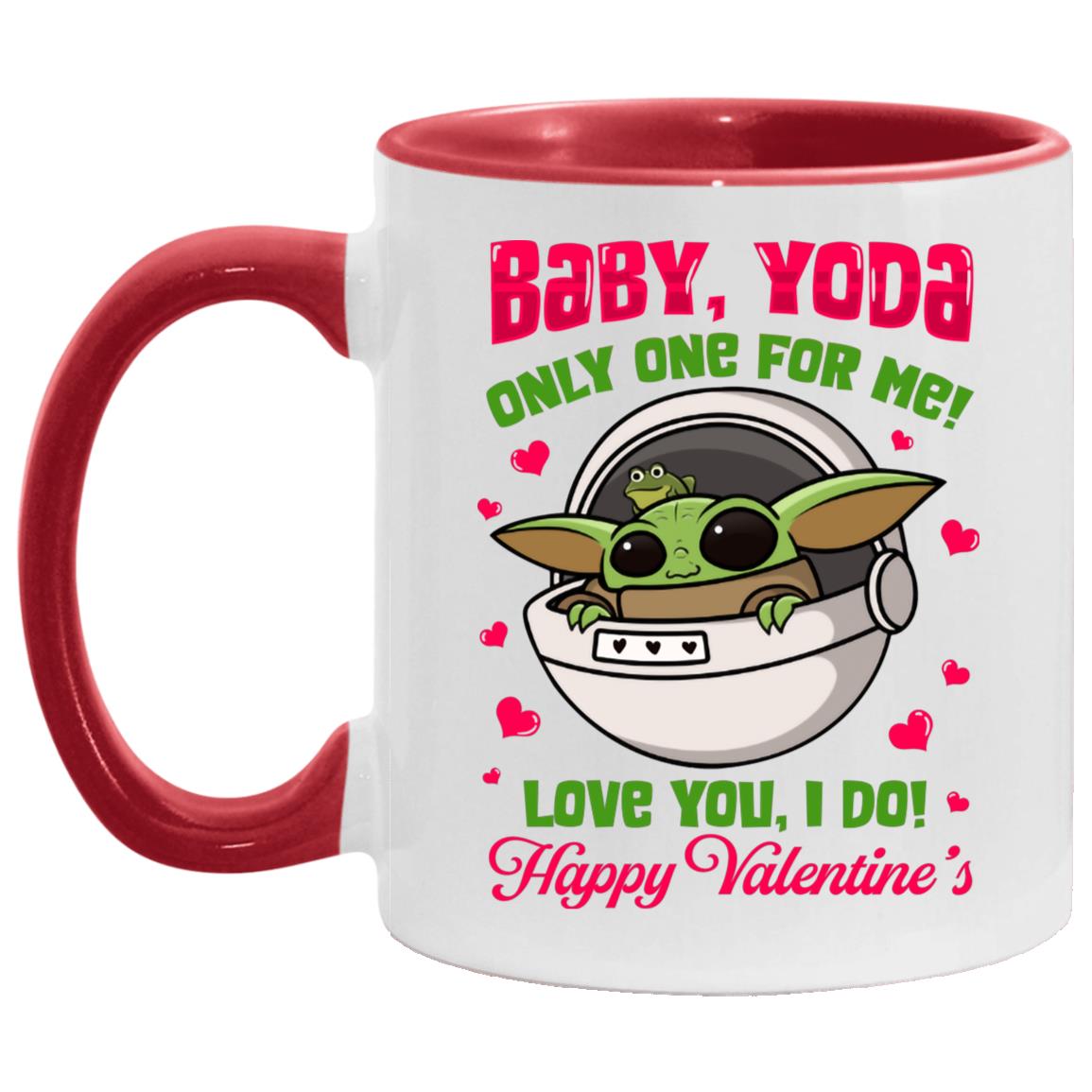 Baby The Child Accent Mug, White/Red, 11 oz. Accent Mug