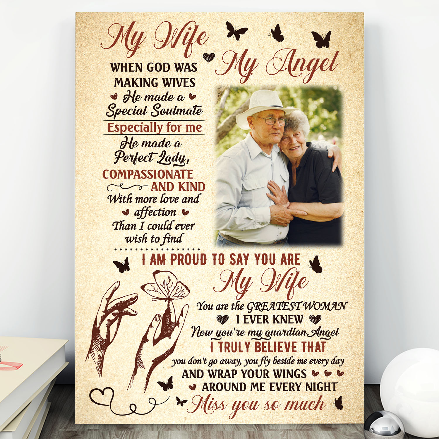 8O. My Angel canvas- Wife-Mockup 1