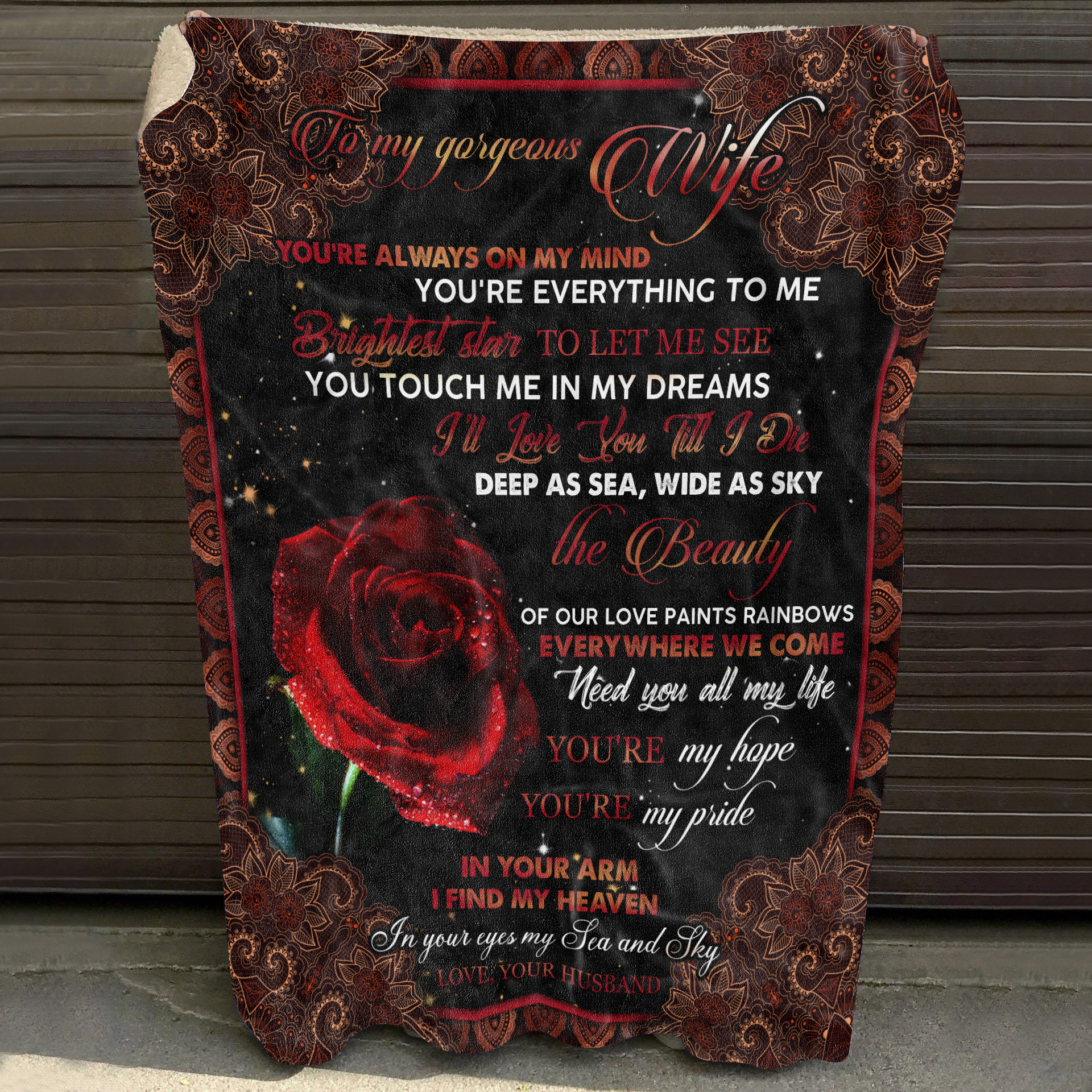 4O_ My Gorgeous Wife(12) Blanket Mockup 10