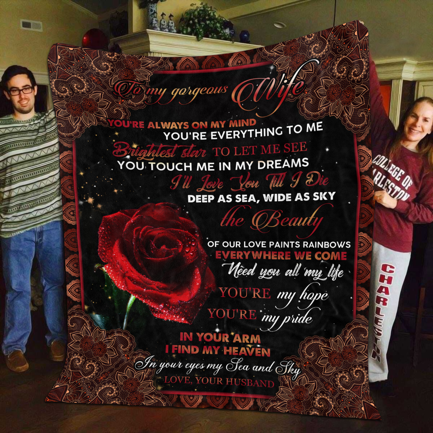 4O_ My Gorgeous Wife(12) Blanket Mockup 11