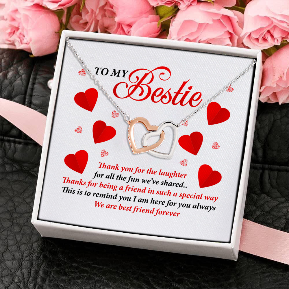 1LV. Thank You for The Laughter(3) Interlocking Hearts Necklace 4