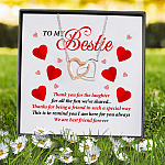 1LV. Thank You for The Laughter(3) Interlocking Hearts Necklace 7