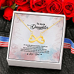 Dad To Daughter If I Was Left With Two Breaths Infinity Heart Necklace
